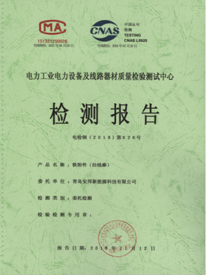 檢測報(bào)告（拉線棒）